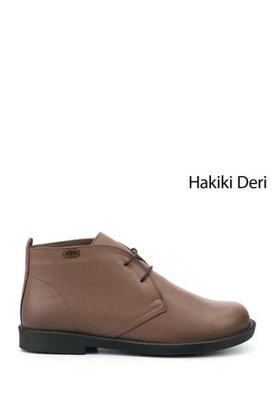 GÖNDERİ(R) Women's Mink Antique Rubber Sole Genuine Leather Boots