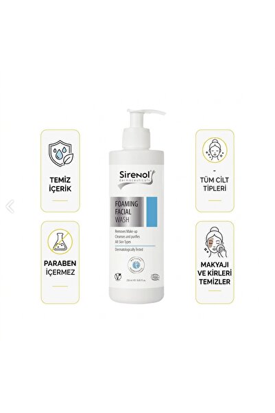 Sirenol Natural Cadı Fındığı Yüz Temizleme Köpüğü 250 mL
