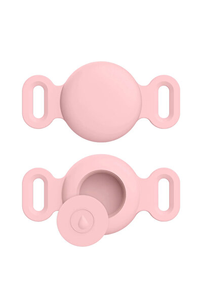 Choice8 S Pink Waterproof Silicone Cover For Apple Airtag Case Double Ear Dog...