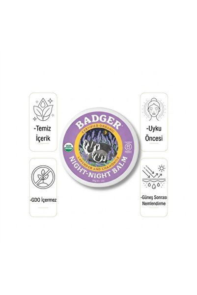 Badger Gece Kremi (Night-Night Balm) 56 gr