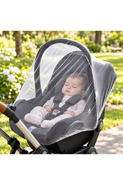 Babyjem Plasă de insecte pentru scaun auto 0-13 kg, albă