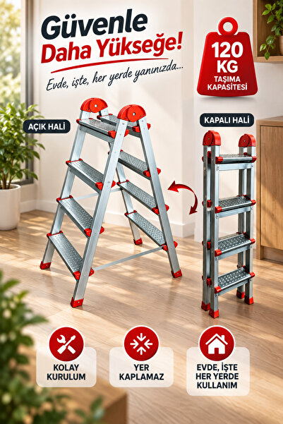 Perilla 4+4 Çift Çıkışlı Merdiven