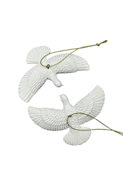 Choice 2 Pcs Doves Style Friendship Doves - Home Alone 2 Resin Christmas Orna...