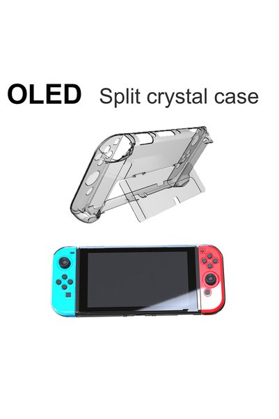 Choice Clear For Nintendo Switch OLED PC Transparent Crystal Case - Slim Spli...