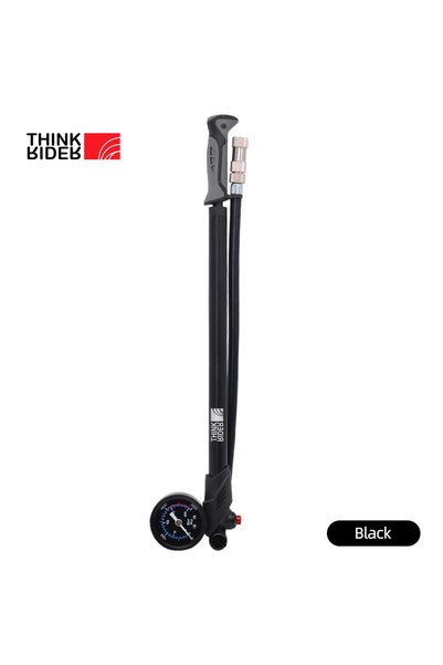 Choice black ThinkRider Portable High-pressure 300psi Bike Air Pump with Gaug...