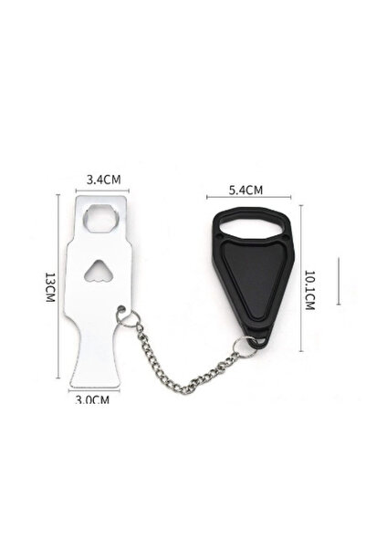 Choice3 black-single head Portable Door Lock Double Hole Security Door Locker...