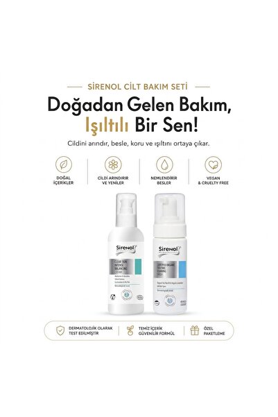 Sirenol Çay Ağacı Köpük Dengeleyici Set 60 mL / 150 mL
