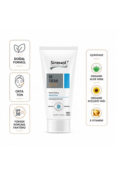 Sirenol BB Krem SPF30 Orta Ton 30 mL