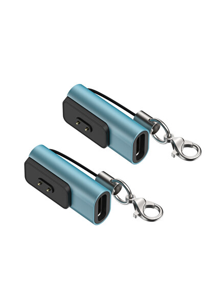 Choice Blue x 2 Type C Charging Adapter for Xiaomi Band 10/9/8/Redmi Watch 6 ...