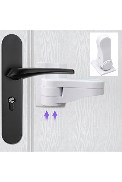 Choice White Single Universal Door Lever Lock Child Baby Safety Lock Rotation...