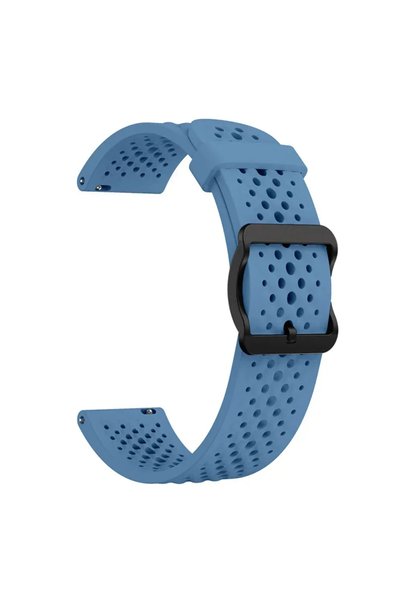 Choice25 22mm Universal Blue 22mm Silicone Watch Strap For SUUNTO RUN Wristba...