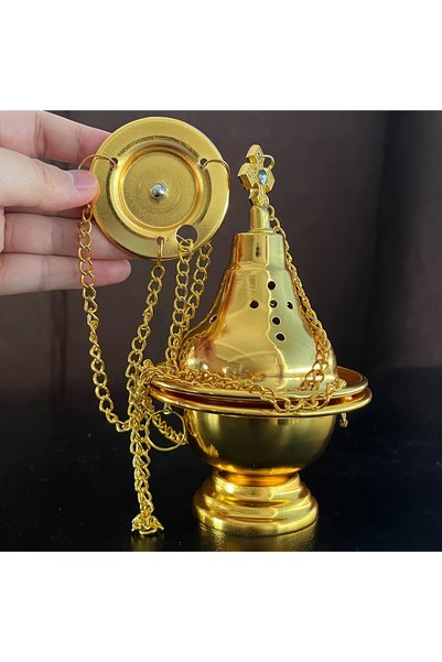 Choice YELLOW Multi-functional hanging incense burner; Aroma burner; Meditati...