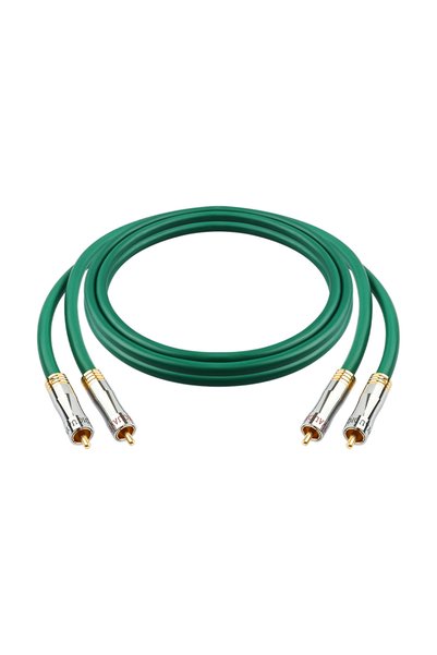 Choice1 كابل توصيل YYAUDIO 4N OFC مطلي بالفضة بطول 5 متر، منفذ 2RCA إلى 2RCA،...