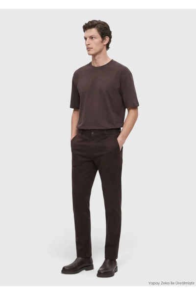 Ramsey Mürdüm Düz Dokuma Jogging Fit Casual Pantolon