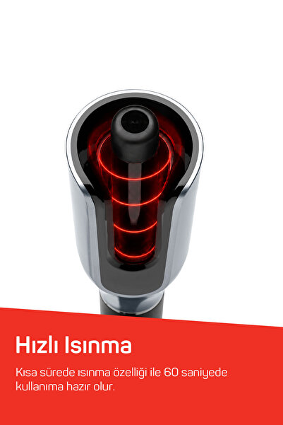 Arzum AR5171 Revolution Pro Otomatik Bukle ve Saç Maşası 25 mm Seramik LCD Ekran Siyah