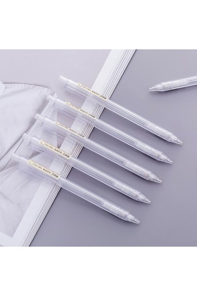 Choice 0.5mm-5pcs 5 Pcs/Set Mechanical Pencil White Simple Automatic Pen 0.5/...