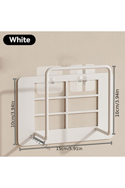 Choice WHITE 1pc Wall Mount Router Shelf - Iron Holder Multi-Use Home Office ...
