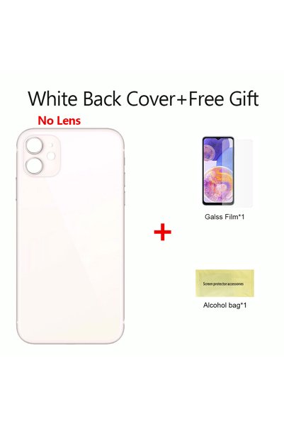 Choice5 For iPhone11 White Back Glass For IPhone 11 Back Cover Glass Fast Rep...