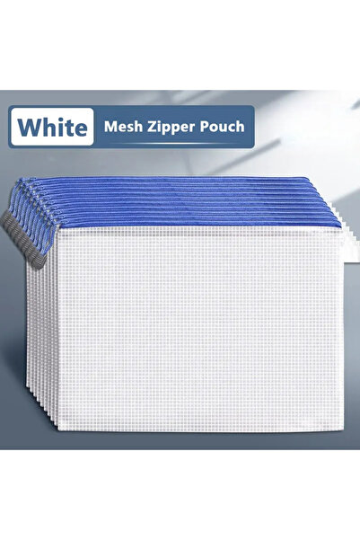 Choice11 A6 (12cmx16cm) White A3/A4/A5/A6 Mesh Zipper Pouch Document Bag Wate...