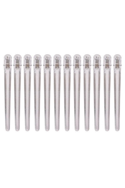 Choice white 12pcs Pro Seamless Alligator Clip Hair Clip Barbershop Haircutti...