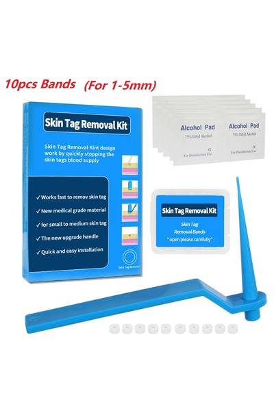 Choice as show 1 Set Skin Tag Removal Kit Skin Mole Wart Remover Micro Band S...