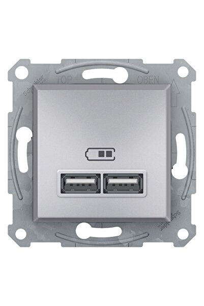 Schneider Asfora USB Prizi 2.1A Aliminyum EPH2700261
