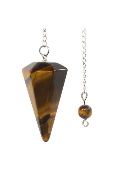 Choice Tiger Eye Natural Stone Quartz Agates Pendant Reiki Healing Cone Ameth...