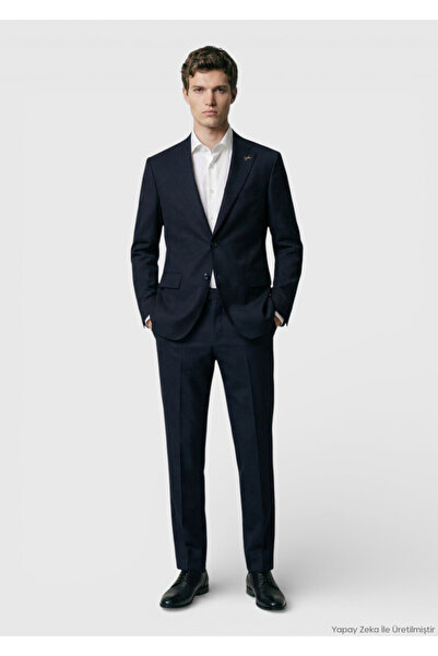 Ramsey Siyah Shirt Shoulder Slim Fit %100 Yün Ceket