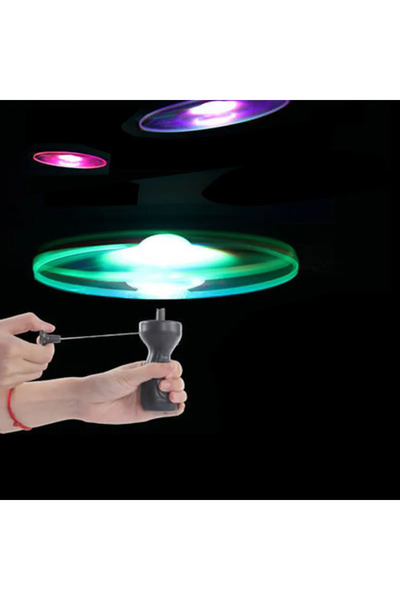 Choice Kid Sports Pull Line Saucer Toys Children outdoor Fun Rotating Flying ...