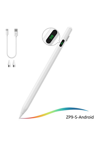 Choice قلم ستايلس عالمي ZP9-S أبيض اللون متعدد الاستخدامات للشاشات السعوية لأ...