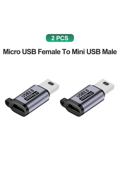 Choice محولان من Micro إلى MiniUSB، محول من Mini USB إلى Micro USB، محول من M...
