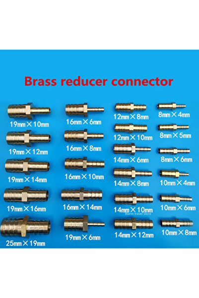 Choice19 1 pieces 6mm-8mm Gas Copper Barbed Coupler Connector Adapter Brass S...