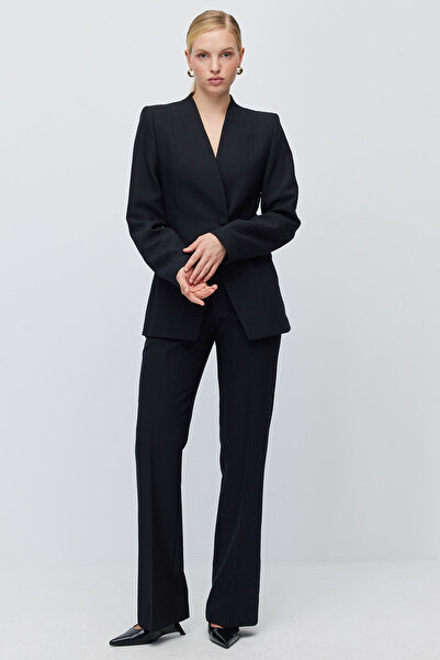PAULMARK Women's Wide Leg Fabric Trousers