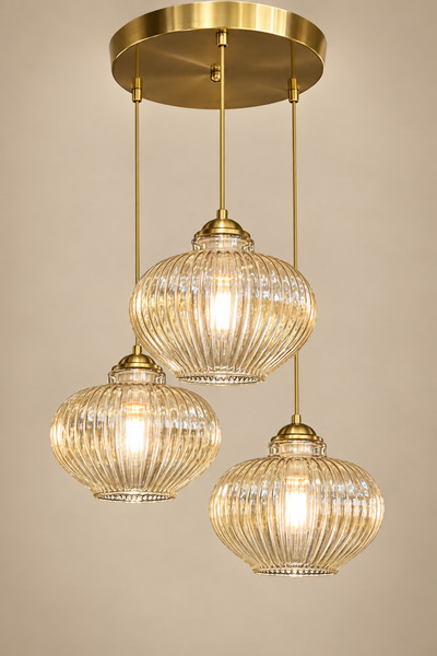 MINIMAL ETICARET VE BILGI TEKNOLOJILERI Luxe Ellipse Gold 3'lü ( Bal Sarı ) C...