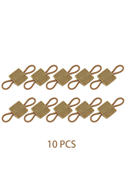 Choice TAN-10P 10pcs MOLLE Elastic Nylon Webbing Ribbon Buckle Outdoor Hiking...