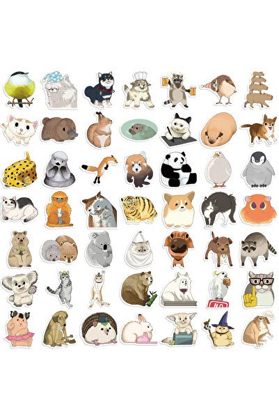 Choice3 PMS253-50pcs 50pcs Cute Childrens Book Paintings Animals Stickers Aes...