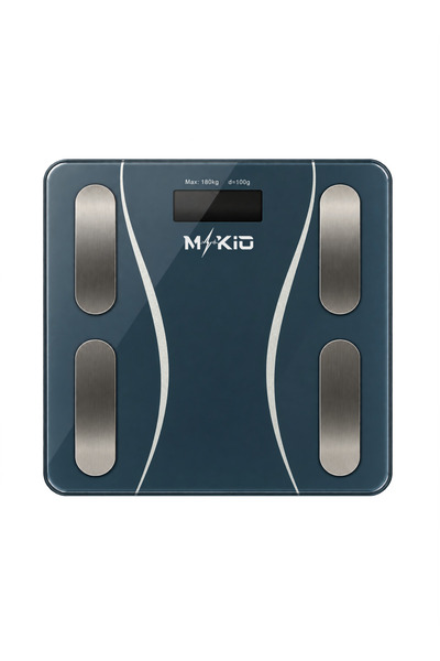 Akıllı Bluetooth Baskül - Büyük Boy Tartı 30cm - Yağ Su Kas Vücut Kitle Endeksi Kilo Ölçer - Yapay Zeka Destekli Dijital Baskül - Mobil Uygulamalı Tartı