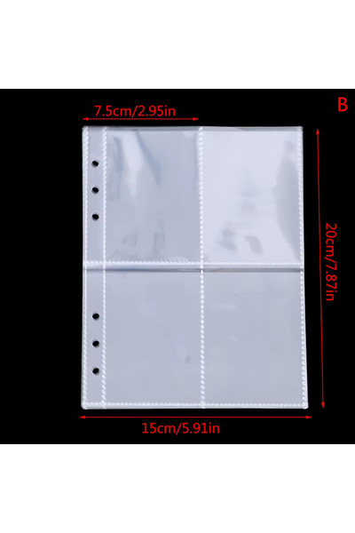 Choice 10pcs 6holes 4Detent 10Pcs A5 Photo Album Binder Sleeves 1P 2P 4P Phot...
