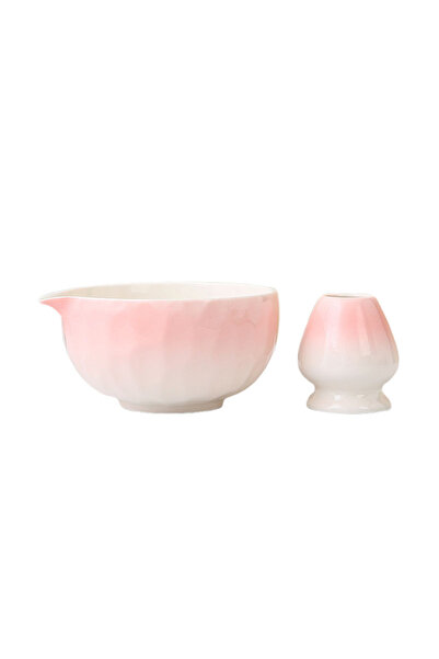 Choice 2pc Pink Gradient 2/4/5PCS/Set Japanese-style Matcha Bowl , Spoon, Tea...