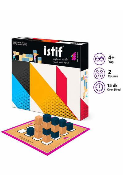 TÜZDER Stacking Brain and Mind Game for Ages 4 and Up, 2 Players