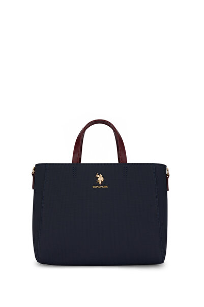U.S. Polo Assn. Navy Blue-Claret Red Women's Shoulder Bag Us26656