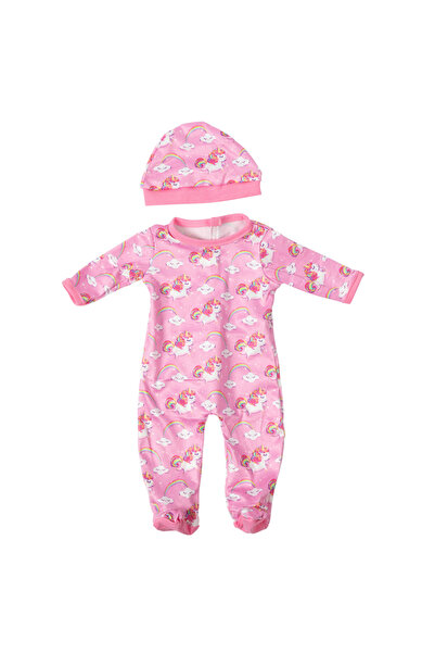 Choice Pink Doll Pajamas Nightcap Set 18Inch 45cm Cute Rainbow Pattern Doll C...