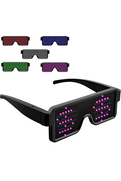 Choice Pink LED Glasses Light Up Dynamic Party Favor Glasses Festival Christm...