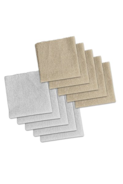 Choice 30X30cm White and beige 10 pcs of pure color cotton embroidery fabric ...