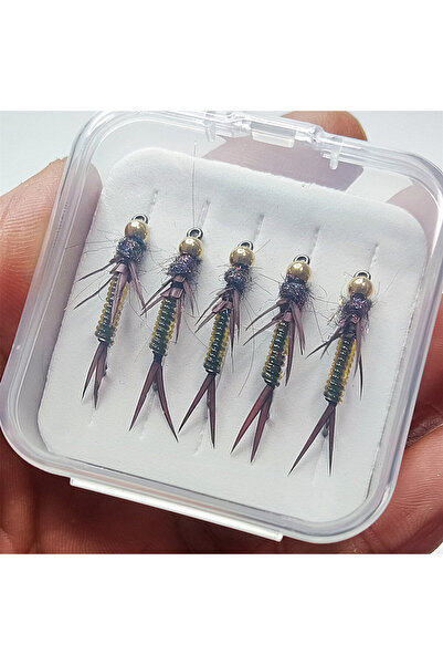 Choice RC-031 5pcs/box Stonefly Larvae Fly Baits - Realistic Design, Slow Sin...