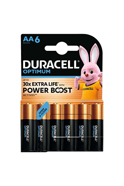 Duracell Μπαταρίες Optimum AA, 6 τεμάχια