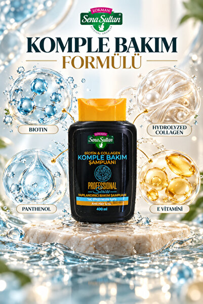 Lokman Sena Sultan Biotin & Collagen Komple Bakım Şampuanı (Dökülme Karşıtı) ...