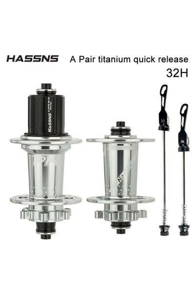 Choice 32H Titanium A Pair HASSNS PRO7 MTB Hub 24 32 36 Holes Bearing Mountai...