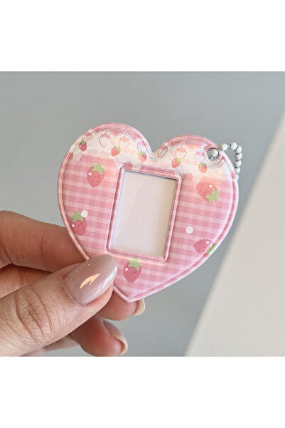 Choice 1pcs-strawberry INS Korean Style Photo Card Holder Cute 1 inch ID Phot...