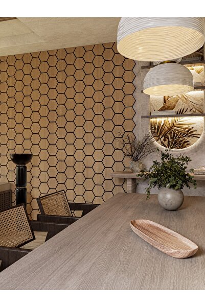 DOGGA PROFILE-PANEL Hexagon JR , Dekoratif Duvar Paneli , İskandinav Duvar Pa...